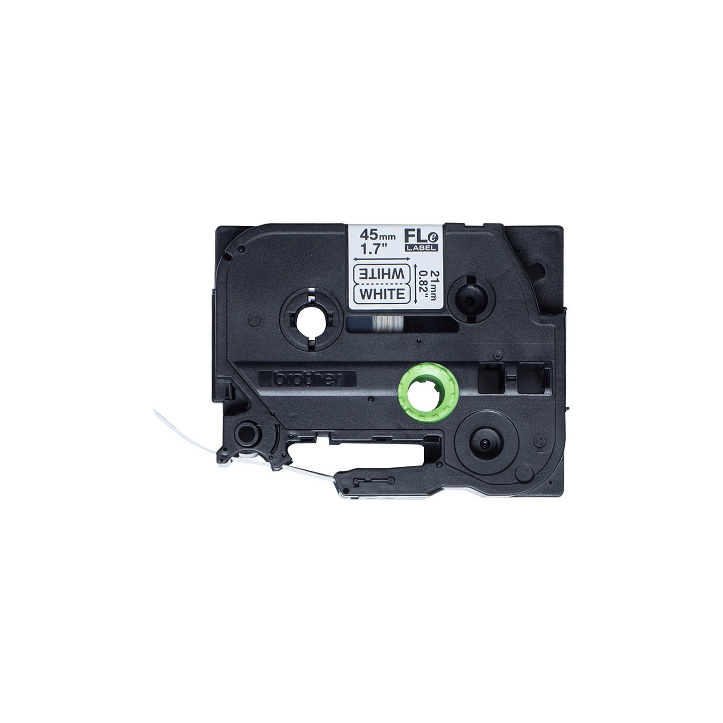 BROTHER FLe-2511 FLe-Einzelfhnchen-Etiketten weiss schwarz 72 St Kassette fr Brother P-touch D800W. P900W. P950NW
