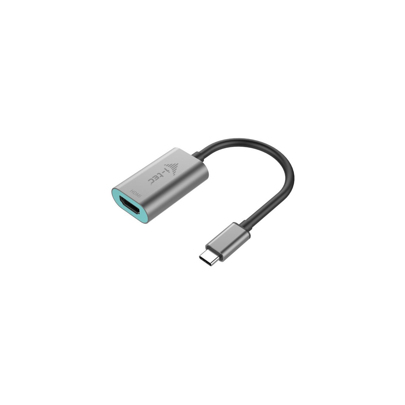 i-tec Metal USB-C to HDMI Adapter - Grey/Turquoise - 4K@60Hz, USB-C (Male) to HDMI (Female), 15 cm