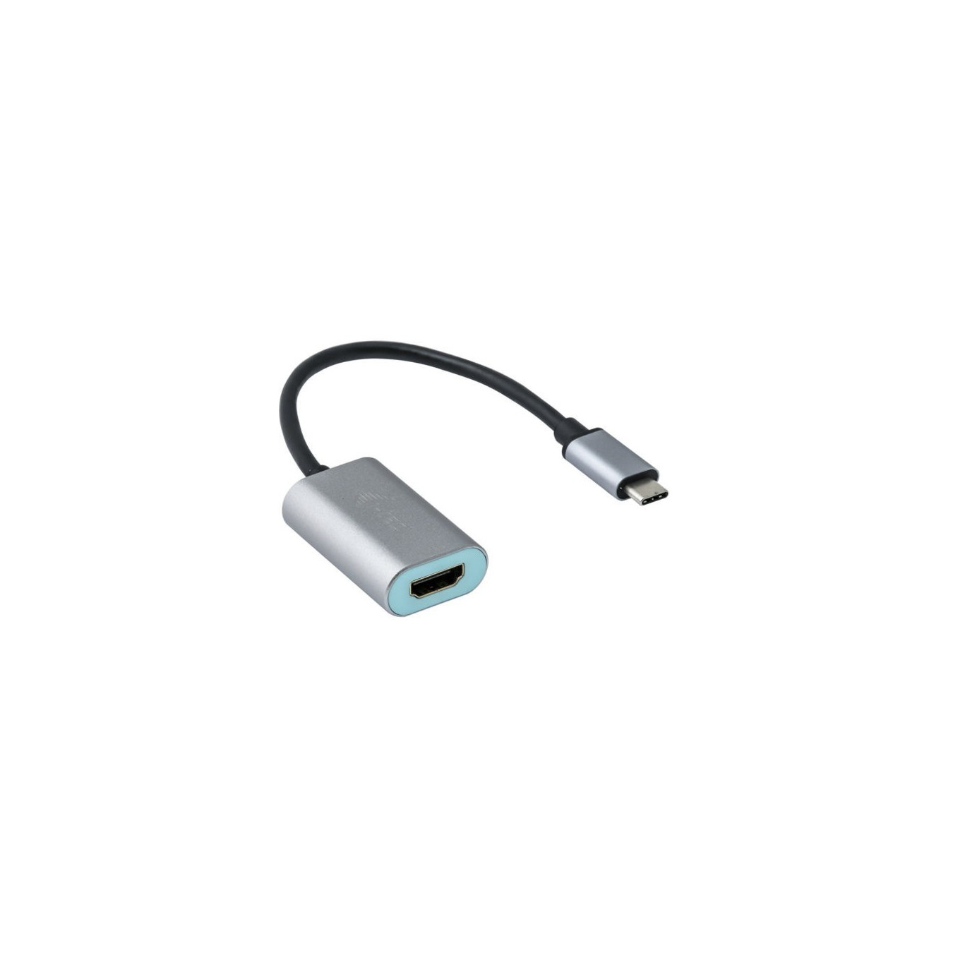 i-tec Metal USB-C to HDMI Adapter - Grey/Turquoise - 4K@60Hz, USB-C (Male) to HDMI (Female), 15 cm