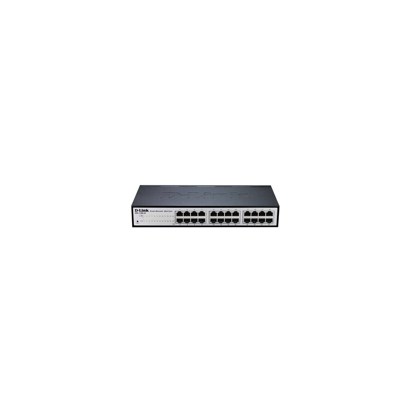 D-Link DGS-1100-24V2 - 24-Port Gigabit Managed L2 Switch, 1U Rackmount, Black/Grey — Buy in Cyprus with Fast Delivery