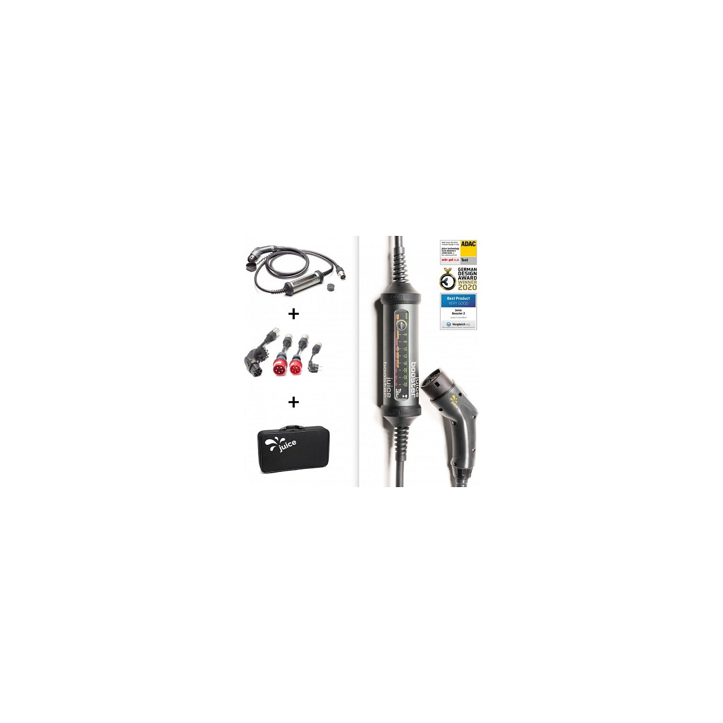 Juice Technology JUICE BOOSTER 2 Traveller Plus EV Set (EU) (anthrazit schwarz. 1.4 - 22 kW. 3.1 Meter Kabel)