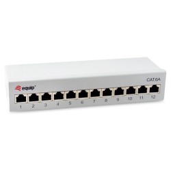 Equip Patchpanel 12x RJ45 Cat6A FTP 1HE Premium hellgrau — Buy in Cyprus with Fast Delivery