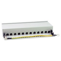 Equip Patchpanel 12x RJ45 Cat6A FTP 1HE Premium hellgrau — Buy in Cyprus with Fast Delivery
