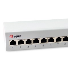 Equip Patchpanel 12x RJ45 Cat6A FTP 1HE Premium hellgrau — Buy in Cyprus with Fast Delivery