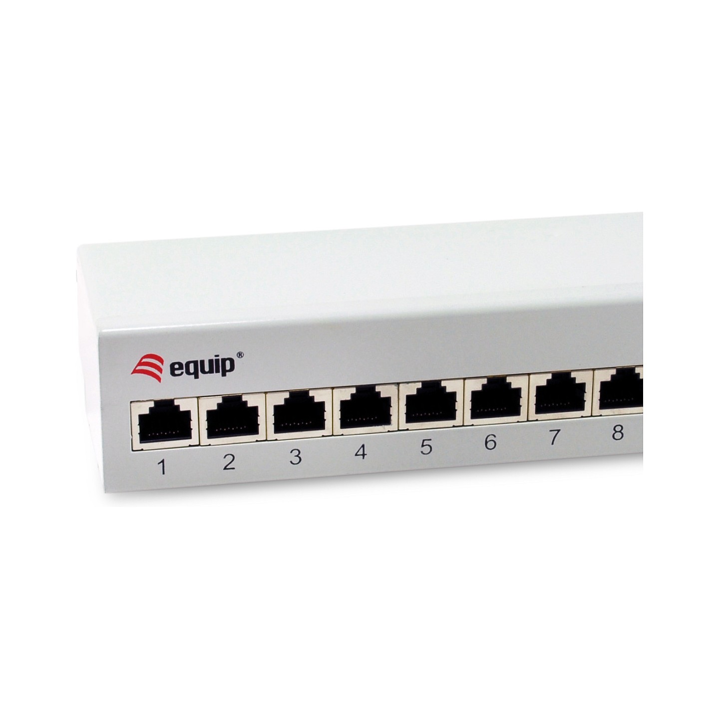 Equip Patchpanel 12x RJ45 Cat6A FTP 1HE Premium hellgrau — Buy in Cyprus with Fast Delivery