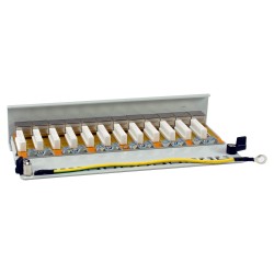 Equip Patchpanel 12x RJ45 Cat6A FTP 1HE Premium hellgrau — Buy in Cyprus with Fast Delivery