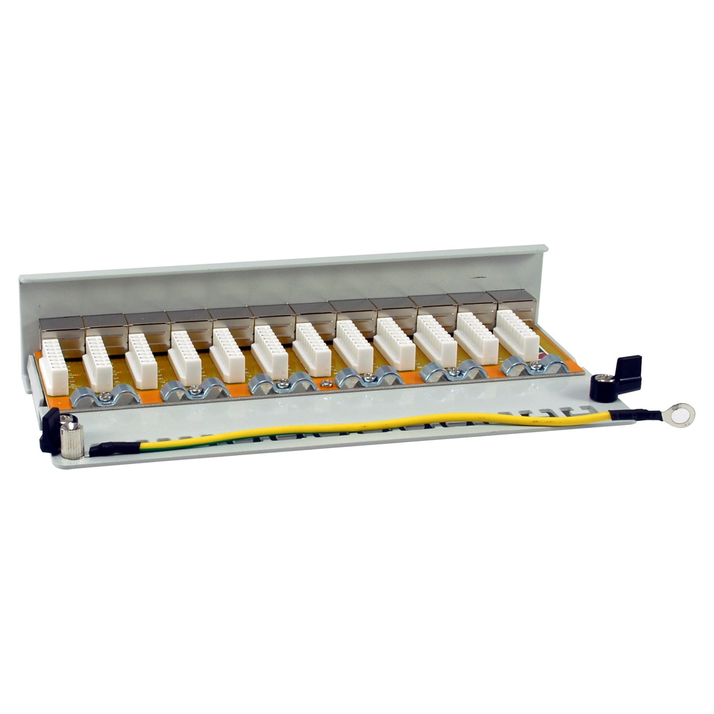 Equip Patchpanel 12x RJ45 Cat6A FTP 1HE Premium hellgrau — Buy in Cyprus with Fast Delivery