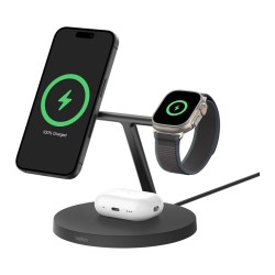 Belkin BoostCharge Pro 3-in-1 Qi2 Wireless Charging Station. black — Buy in Cyprus with Fast Delivery