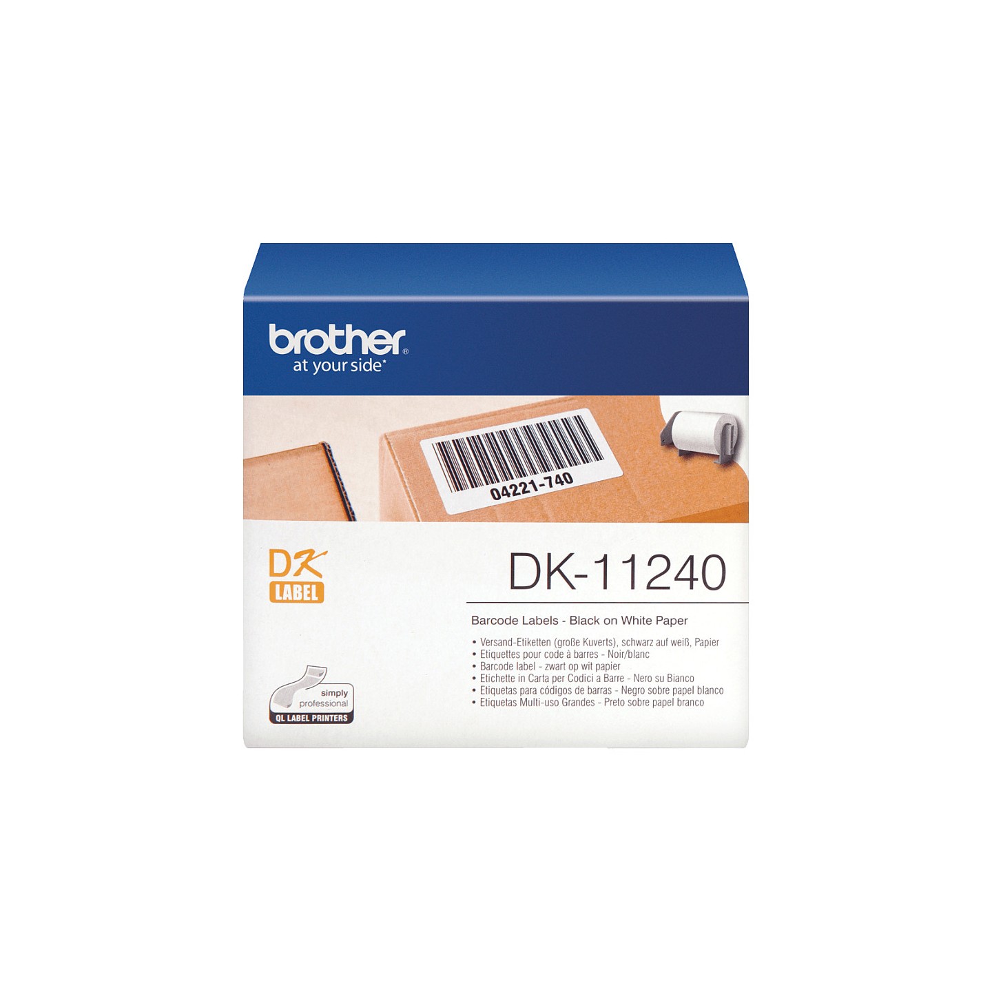 BROTHER P-Touch DK-11240 big logistic transport label 102x51mm 600 labels — Buy in Cyprus with Fast Delivery