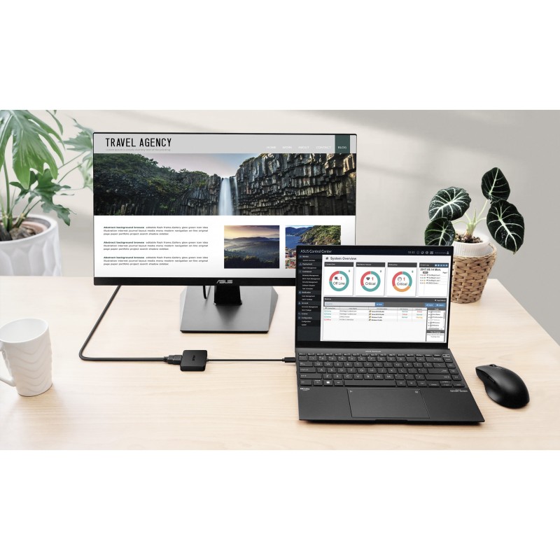 Buy ASUS DC100 USB-C Mini Dock - USB 3.2 Gen2 Type-C, HDMI 2.0 4K60, 100W PD, 10... in Cyprus, Nicosia, Limassol, Larnaka, Pafos
