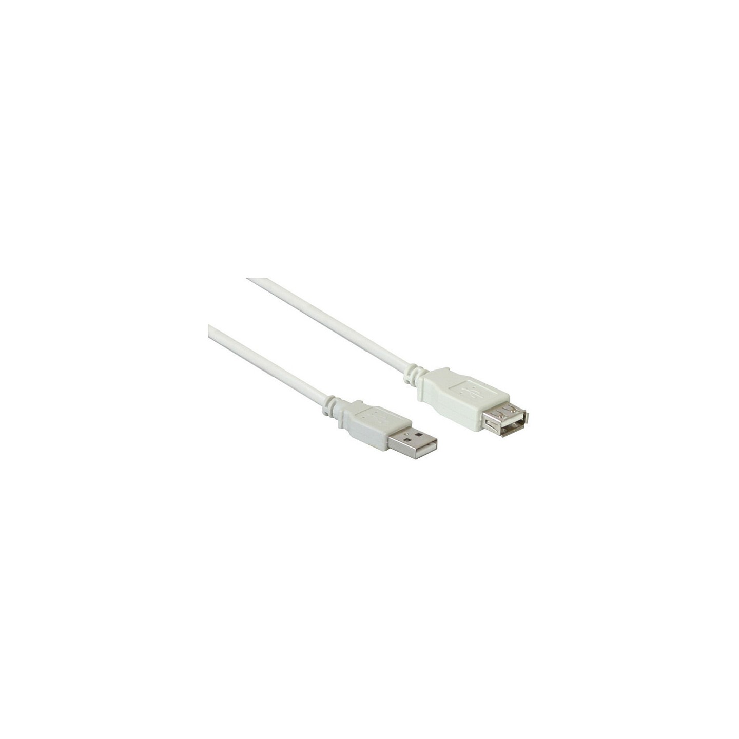 Verlängerungskabel USB 2.0 Stecker A an Buchse A. grau. 1m. — Buy in Cyprus with Fast Delivery
