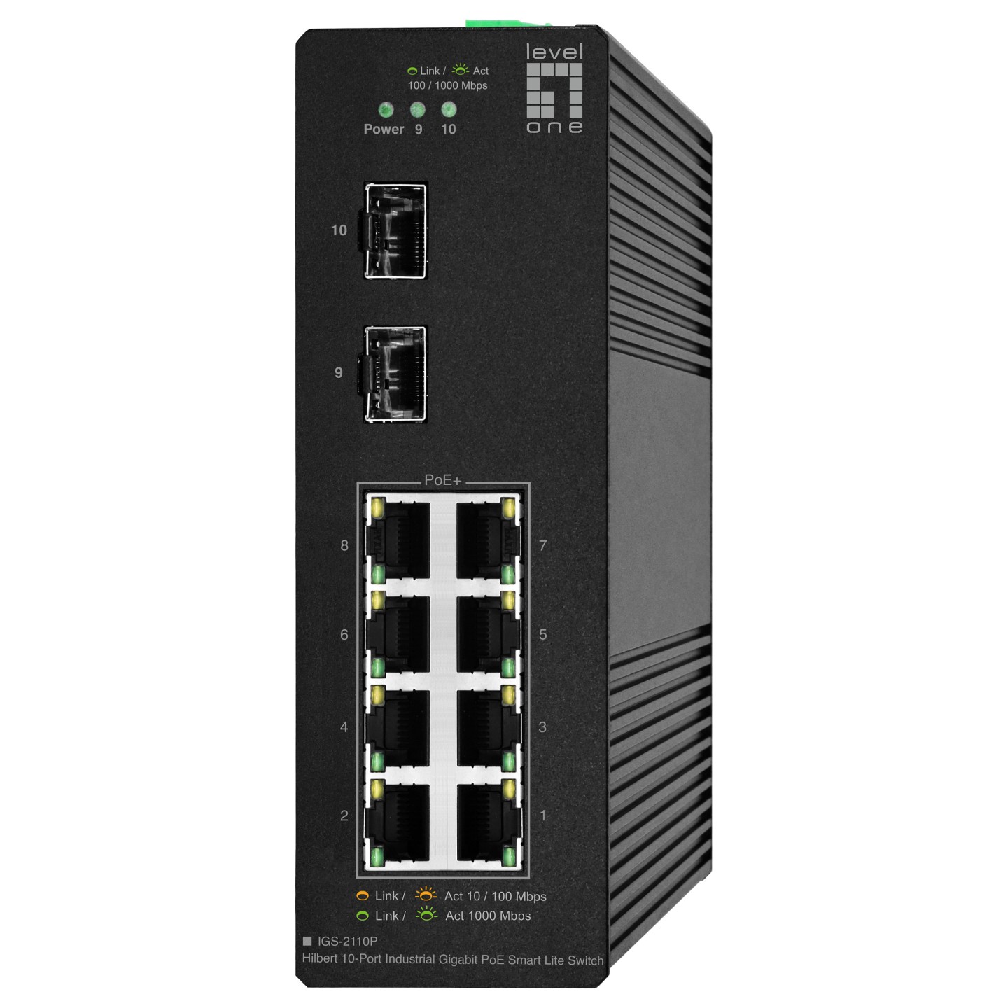 Switch 10x GE IGS-2110P 2xSFP. 8x PoE Outputs — Buy in Cyprus with Fast Delivery
