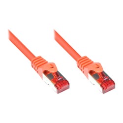 GoodConnections Patchkabel mit Rastnasenschutz. Cat. 6. S FTP. PiMF. PVC. 250MHz. orange. 15m.