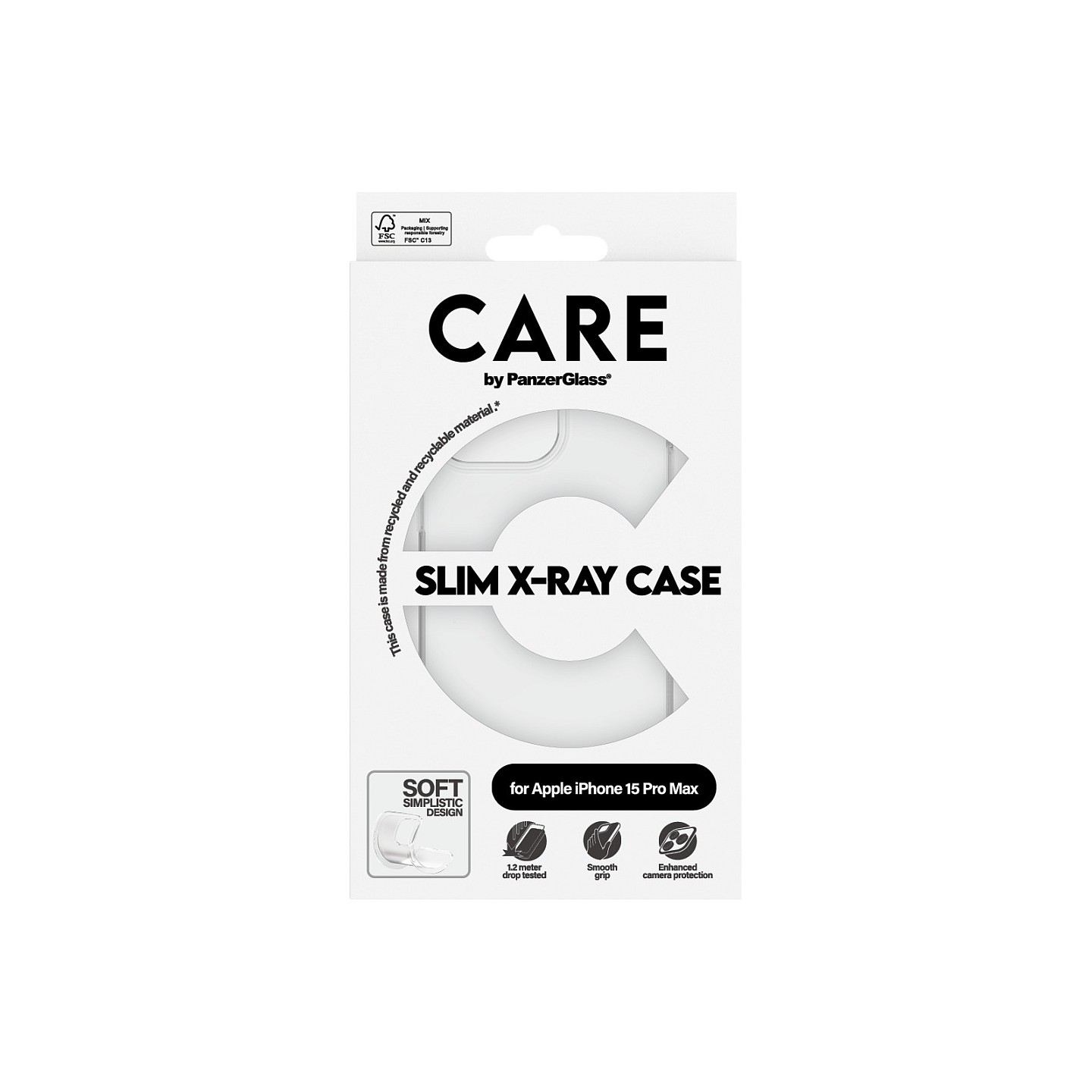 CARE Case Fashion X-Ray Soft Clear iPhone 15 Pro Max — Buy in Cyprus with Fast Delivery