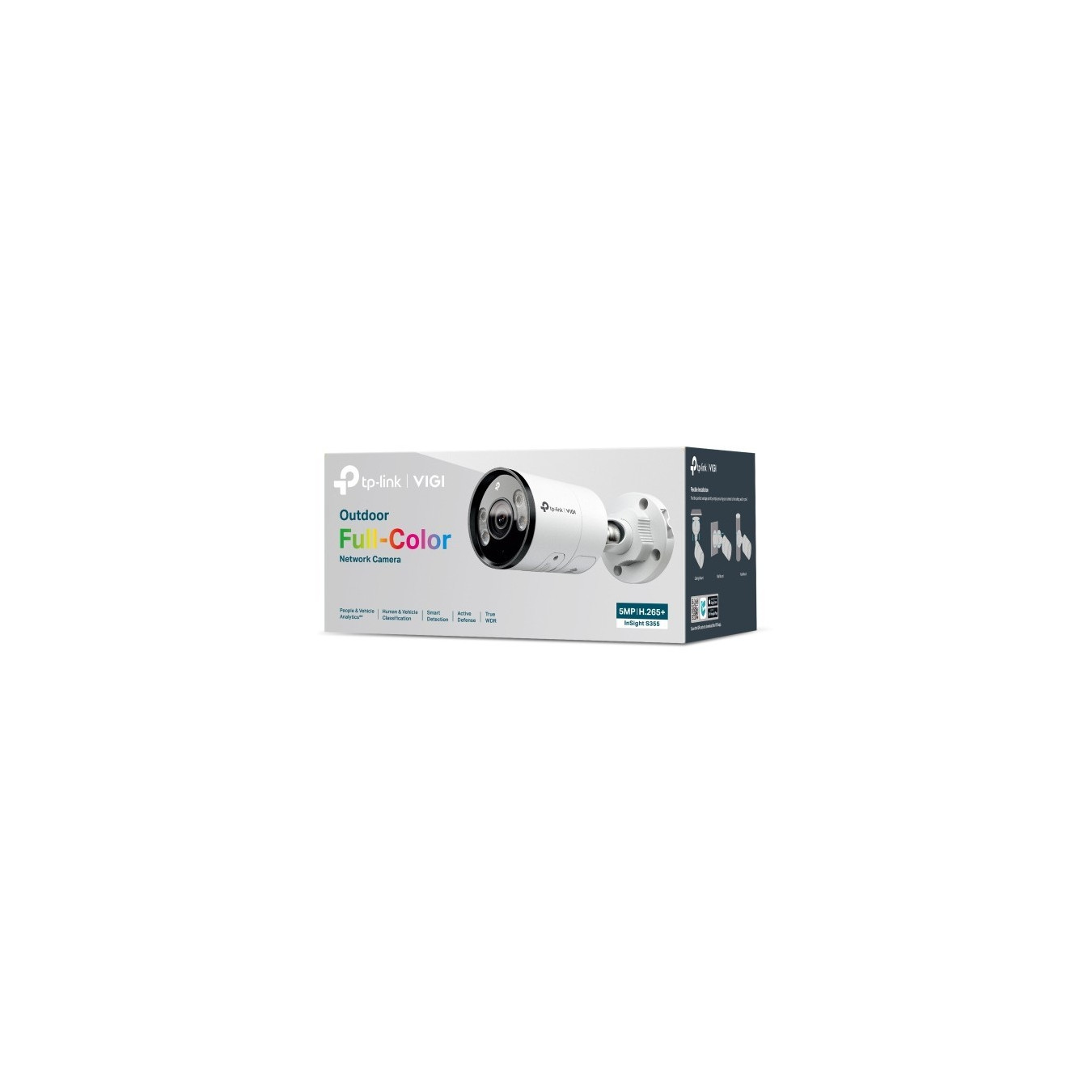 TP-Link Omada InSight S355 - 5MP 6mm Outdoor Bullet Network Camera, White, PoE, IP67 — Buy in Cyprus with Fast Delivery