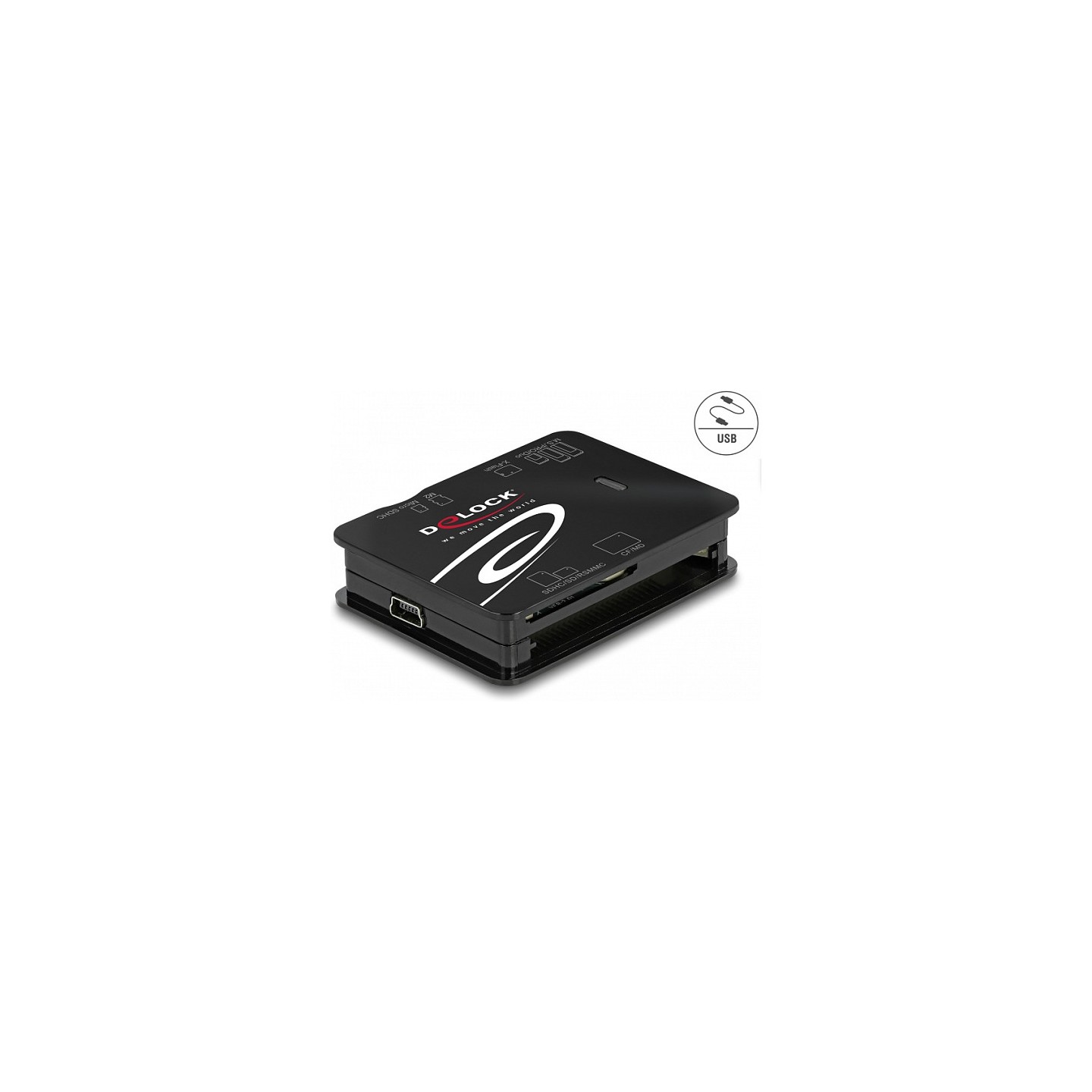 Delock USB 2.0 Card Reader für CF SD Micro SD MS xD M2 Speicherkarten — Buy in Cyprus with Fast Delivery