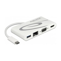 USB Type-CTM 3.1 Dockingstation HDMI 4K 30 Hz + VGA + LAN + USB PD — Buy in Cyprus with Fast Delivery