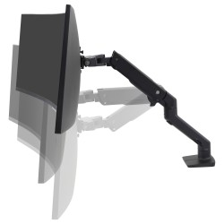 HX DESK MONITOR ARM WITH HD PIVOT MATTE BLACK — Buy in Cyprus with Fast Delivery
