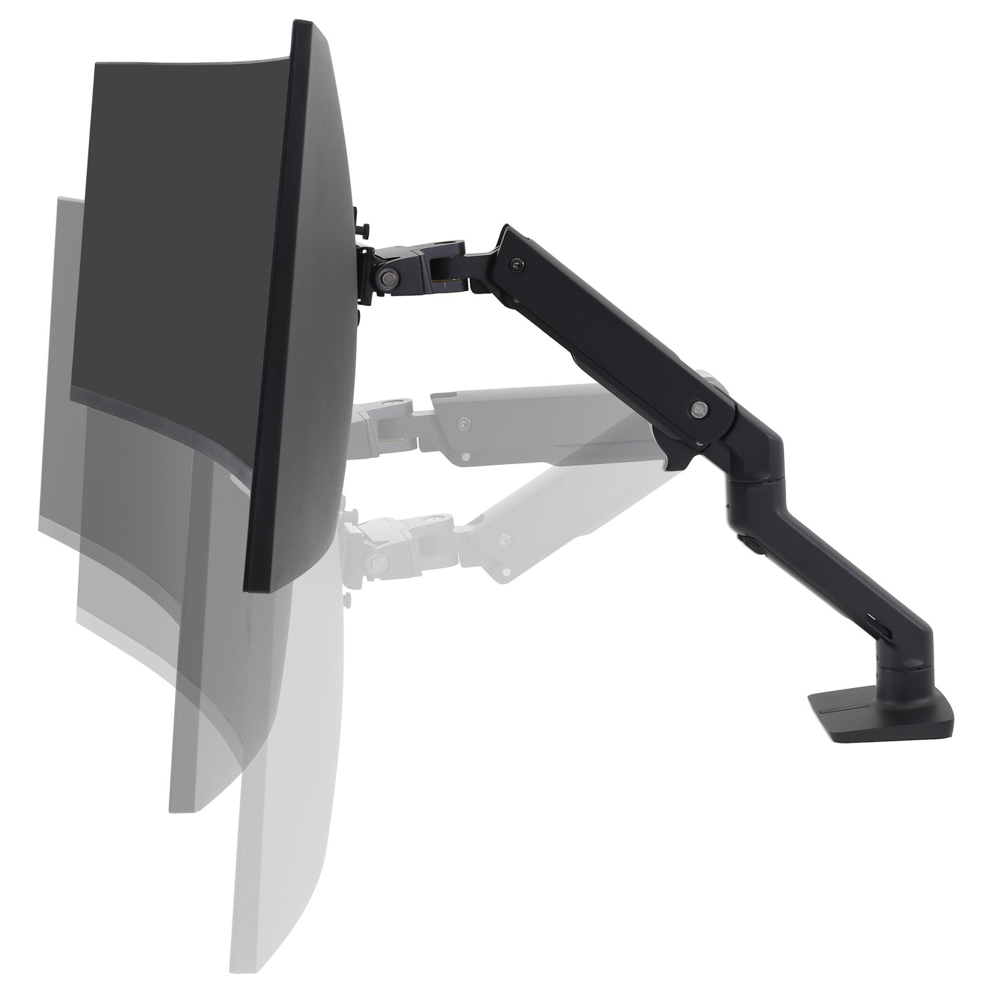 HX DESK MONITOR ARM WITH HD PIVOT MATTE BLACK — Buy in Cyprus with Fast Delivery