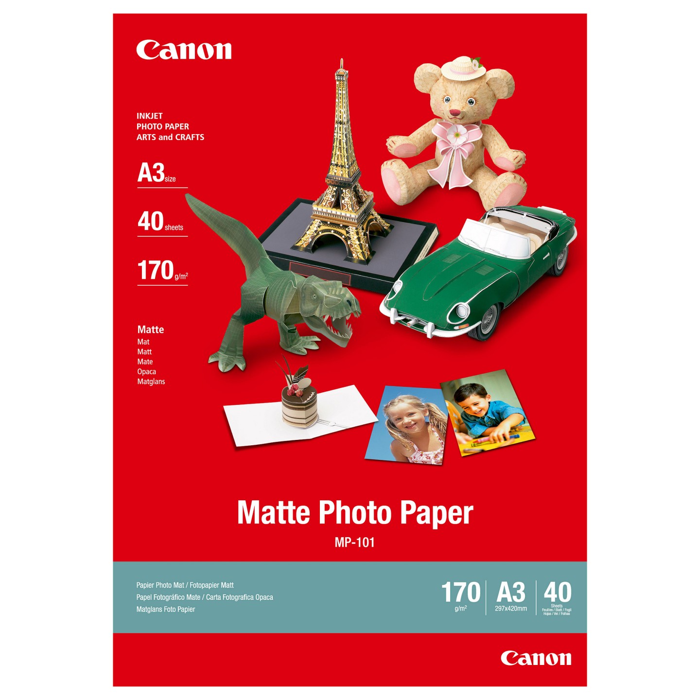 Canon MP-101 - A3 (297 x 420 mm) - 170 g m2 - 40 Blatt Fotopapier — Buy in Cyprus with Fast Delivery