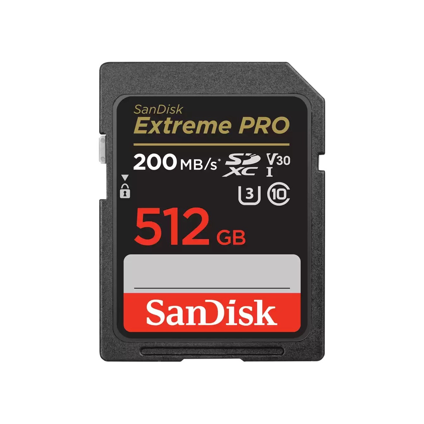 SanDisk Extreme PRO SDXC - 512GB - Black, Up to 200MB/s Read & 140MB/s Write (U3, V30) — Buy in Cyprus with Fast Delivery