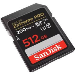 Buy SanDisk Extreme PRO SDXC - 512GB - Black, Up to 200MB/s Read & 140MB/s Write... in Cyprus, Nicosia, Limassol, Larnaka, Pafos