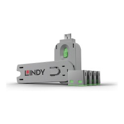 LINDY USB Typ A Portschlösser 4xGrün mit Schlüssel — Buy in Cyprus with Fast Delivery