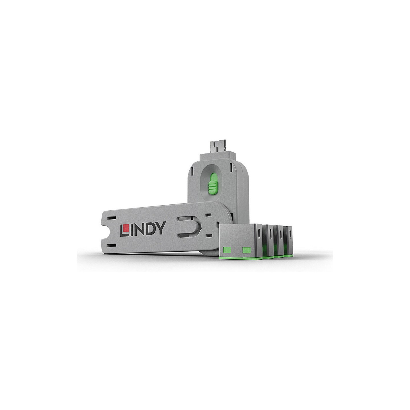 LINDY USB Typ A Portschlösser 4xGrün mit Schlüssel — Buy in Cyprus with Fast Delivery