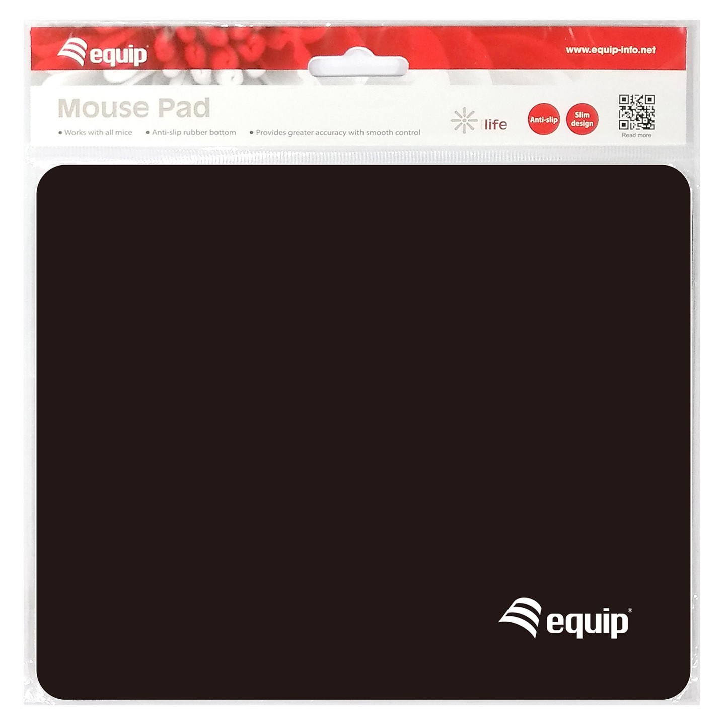 Equip Maus-Pad für alle Maustypen Rutschfester Boden schwarz — Buy in Cyprus with Fast Delivery