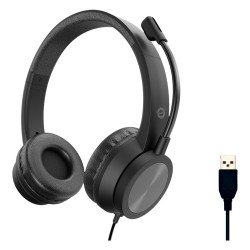 CONCEPTRONIC Headset USB-A Mikro.int.Bed.Stereo 2.0m sw — Buy in Cyprus with Fast Delivery