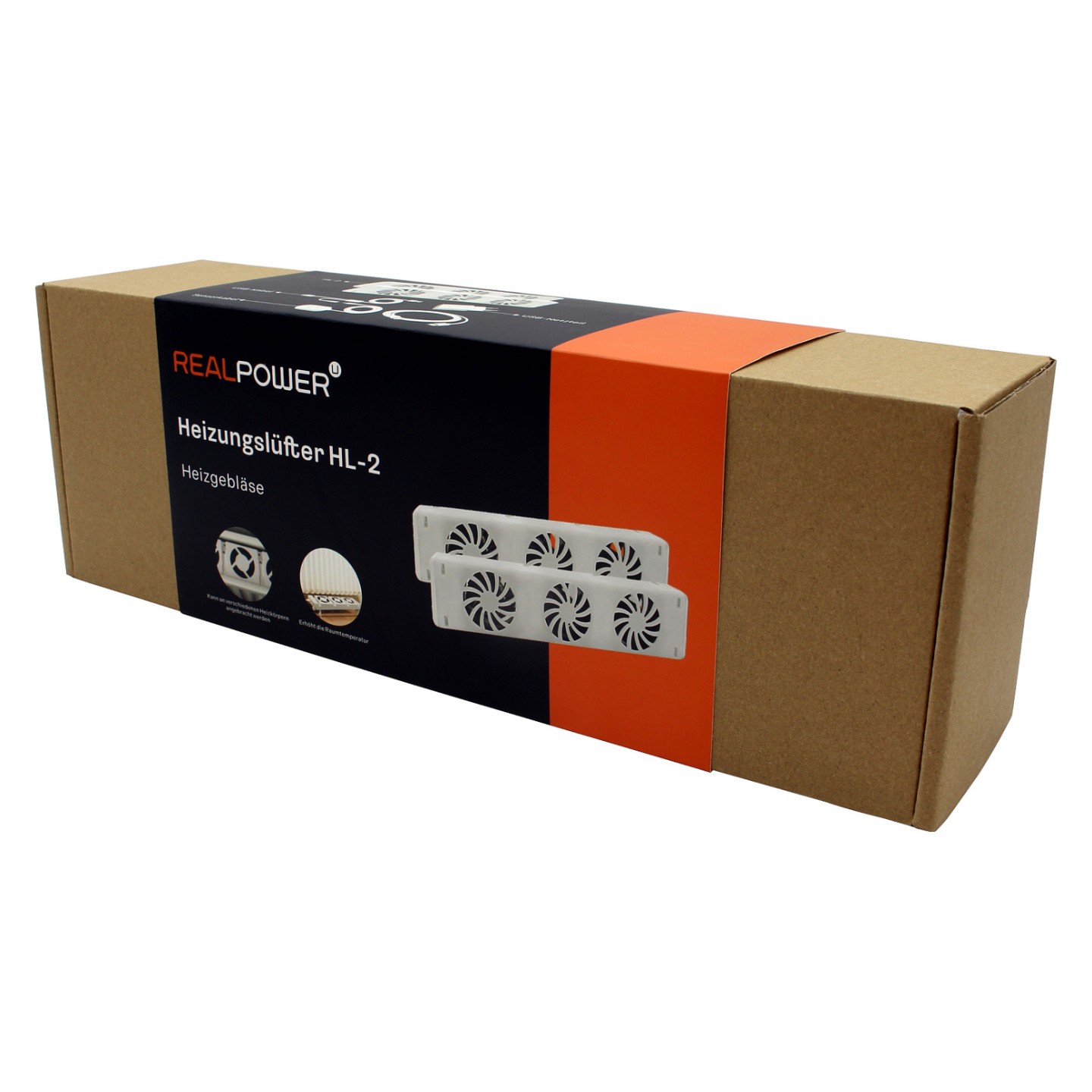 REALPOWER Heizungslüfter HL-2.2er Set mit 3 Ventilatoren — Buy in Cyprus with Fast Delivery