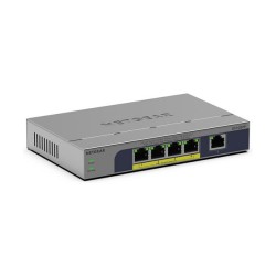 NETGEAR GS105PP - Switch - unmanaged - 1 x 10 100 1000 + 4 x 10 100 1000 (PoE+) - Desktop. wandmontierbar - PoE+ (83 W)