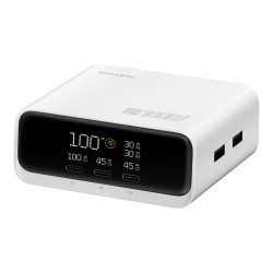 4smarts Desk Charger GaN Screen 100W 3C+2A. wei — Buy in Cyprus with Fast Delivery