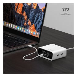4smarts Desk Charger GaN Screen 100W 3C+2A. wei — Buy in Cyprus with Fast Delivery