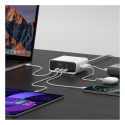 4smarts Desk Charger GaN Screen 100W 3C+2A. wei — Buy in Cyprus with Fast Delivery