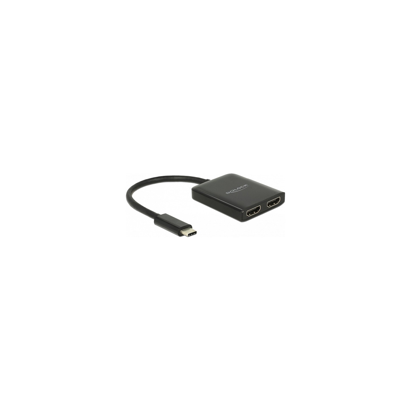 Adapter USB-C to Splitter 2x HDMI (BU) DisplayPort (BU) DeLOCK Black — Buy in Cyprus with Fast Delivery