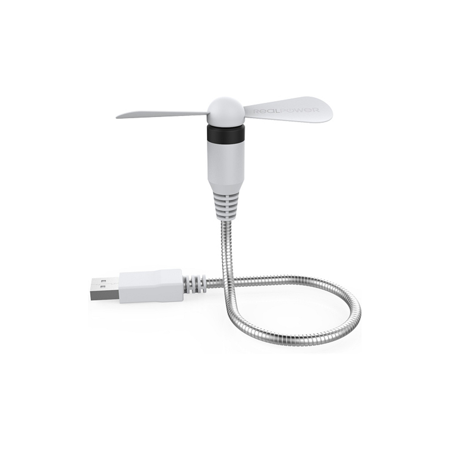 RealPower USB mini Ventilator weiß USB-A (flexibel) — Buy in Cyprus with Fast Delivery