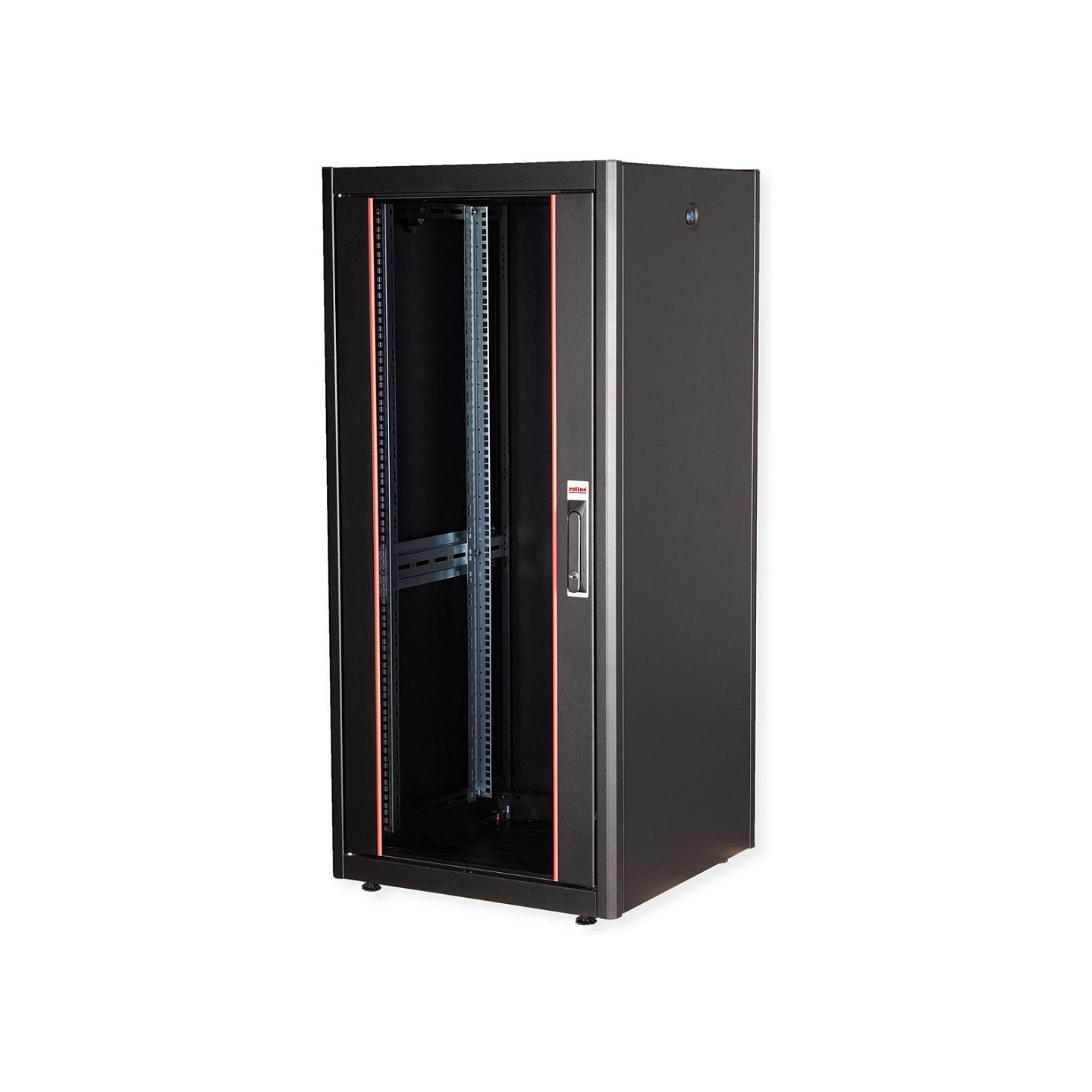 ROLINE 19-Zoll Netzwerkschrank Basic 26 HE. 600x600 BxT Glastr schwarz — Buy in Cyprus with Fast Delivery