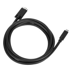 Targus - USB-Kabel - USB-C (M) zu USB-C (M) schraubbar - 1.8 m - Schwarz - fr P N: DOCK191USZ. DOCK430EUZ. DOCK430USZ