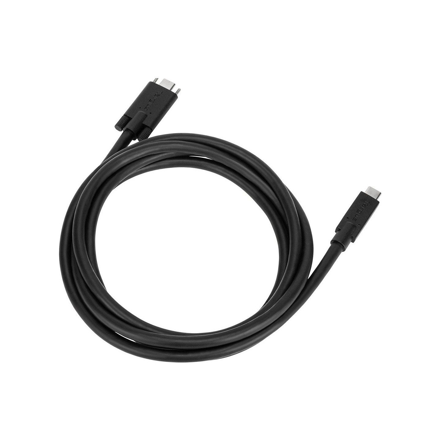 Targus - USB-Kabel - USB-C (M) zu USB-C (M) schraubbar - 1.8 m - Schwarz - fr P N: DOCK191USZ. DOCK430EUZ. DOCK430USZ