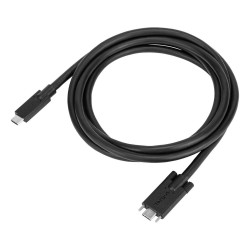 Targus - USB-Kabel - USB-C (M) zu USB-C (M) schraubbar - 1.8 m - Schwarz - fr P N: DOCK191USZ. DOCK430EUZ. DOCK430USZ