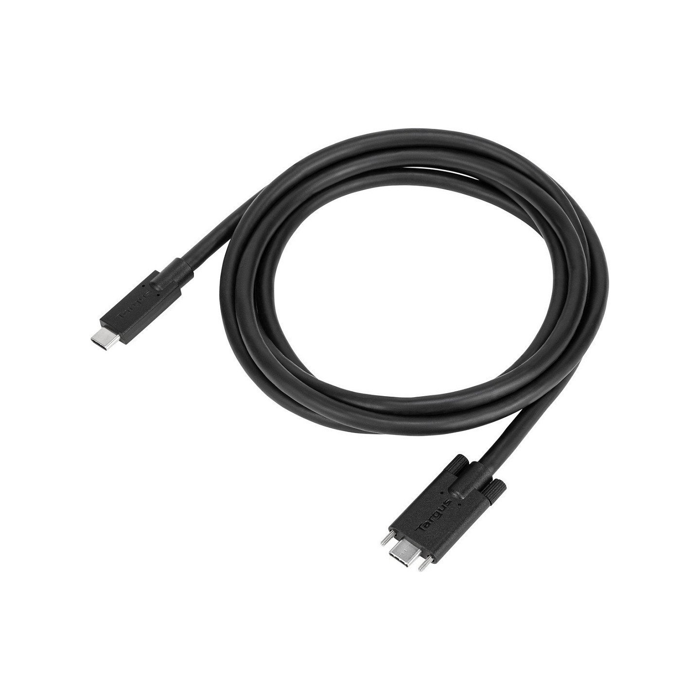 Targus - USB-Kabel - USB-C (M) zu USB-C (M) schraubbar - 1.8 m - Schwarz - fr P N: DOCK191USZ. DOCK430EUZ. DOCK430USZ