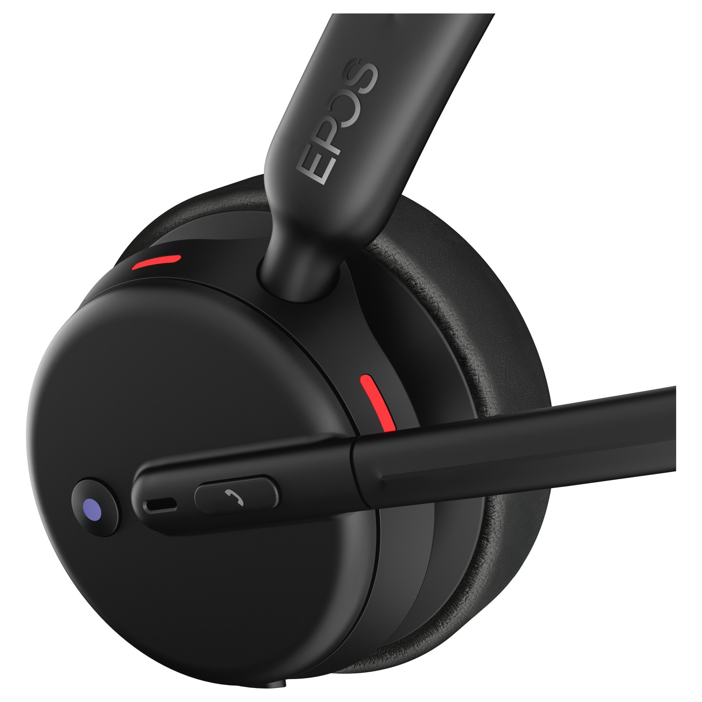 Epos Impact 500 MS UC ANC WL USB-C+A beidseitiges On-ear Bluetooth Headset inkl. BT Dongle Teams zertifiziert