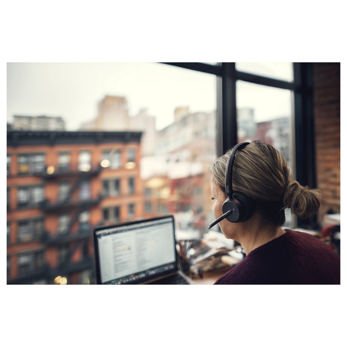 Epos Impact 500 MS UC ANC WL USB-C+A beidseitiges On-ear Bluetooth Headset inkl. BT Dongle Teams zertifiziert