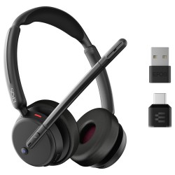 Epos Impact 500 MS UC ANC WL USB-C+A beidseitiges On-ear Bluetooth Headset inkl. BT Dongle Teams zertifiziert