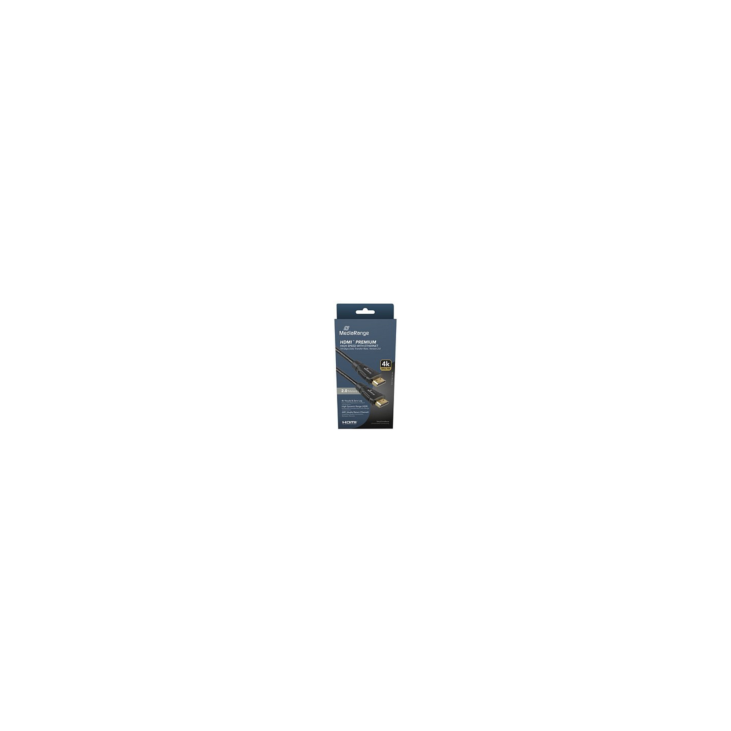 MediaRange HDMI Kabel. Ver. 2.0. 18 Gbps. 2.0m. sw — Buy in Cyprus with Fast Delivery