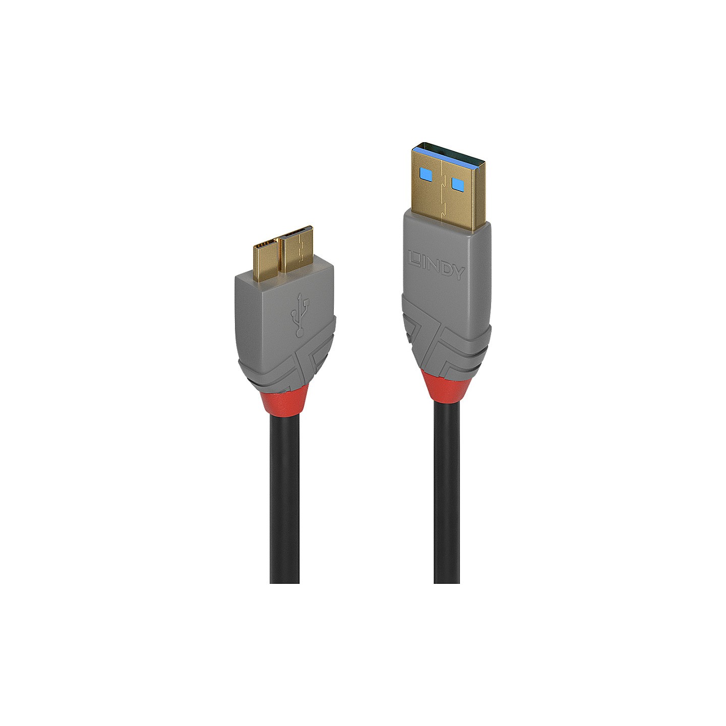 LINDY USB 3.0 Kabel Typ A Micro-B Anthra Line M M 0.5m — Buy in Cyprus with Fast Delivery