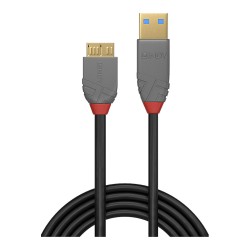 LINDY USB 3.0 Kabel Typ A Micro-B Anthra Line M M 0.5m — Buy in Cyprus with Fast Delivery