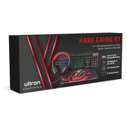 Ultron HAWK Gaming Set schwarz kabelgebunden 4in1 — Buy in Cyprus with Fast Delivery