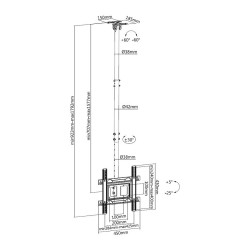 Equip Deckenhalterung 32'-70' 1TFT 50kg 1Gelenk neig. sw lite Retail — Buy in Cyprus with Fast Delivery